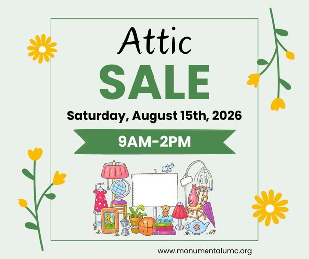 Attic Sale at Monumental United Methodist Church