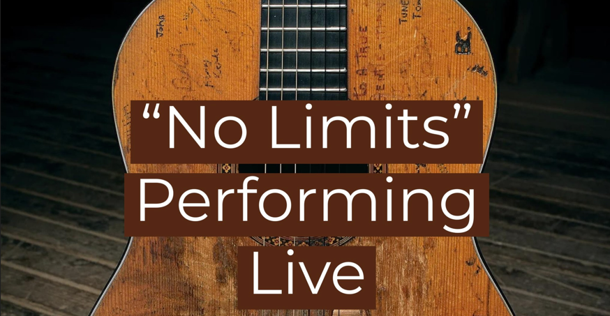 No Limits Performing Live with guitar in background