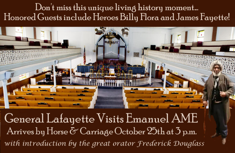 Lafayette-Visits Historic Emanuel AME