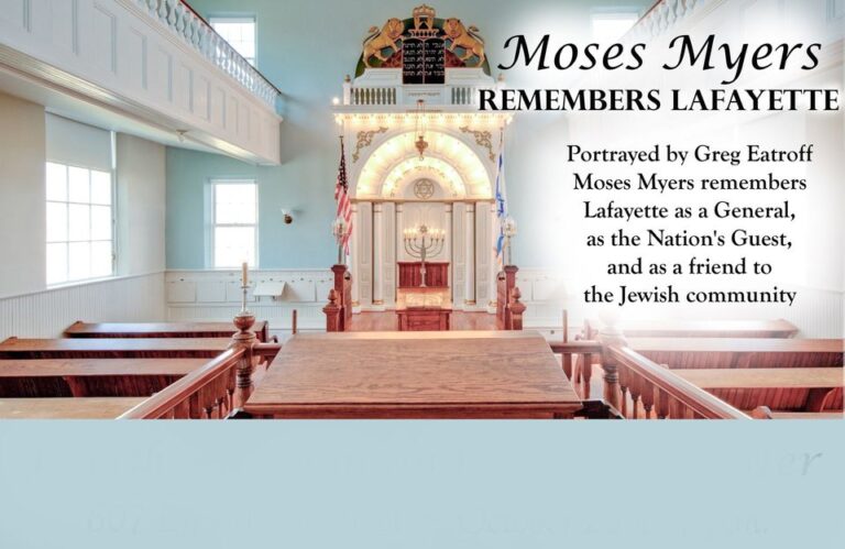 Lafayette &#8211; Moses Myers Remembers Lafayette &#8211; Lecture