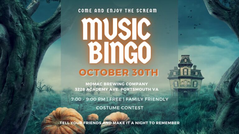 Halloween Themed Music Bingo Costume Contest at MoMac Brewing