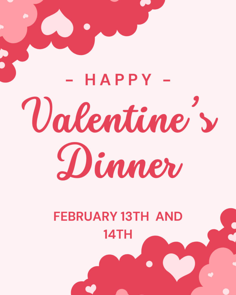 Valentines Day Dinner at the Crawford Restaurant
