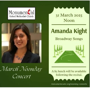 Noonday Concerts presents Amanda Kight