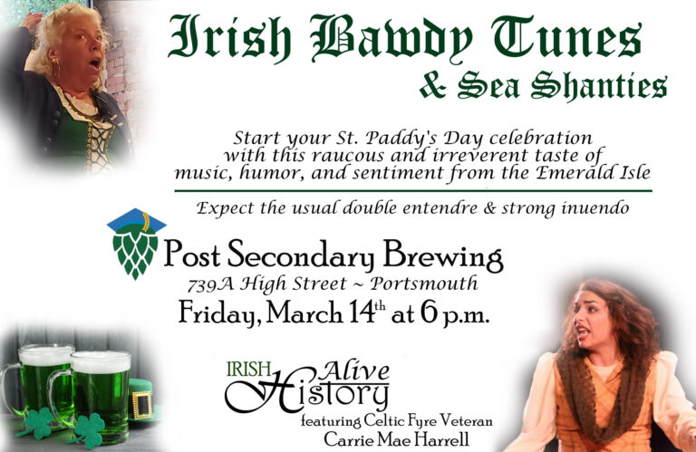 Irish Bawdy Tunes &#038; Sea Shanties at Post Secondary Brewing