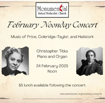 Noonday Concerts presents Christopher Titko