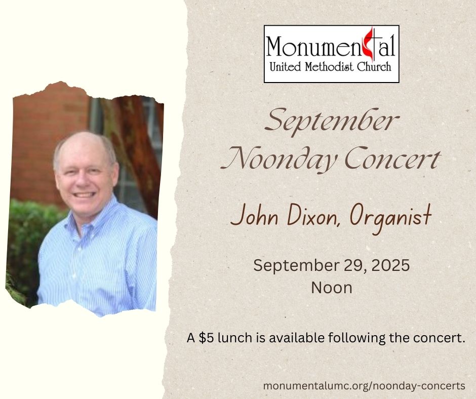 John Dixon at the Noonday Concert in Portsmouth VA